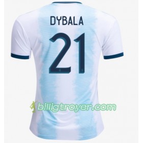 Billige Fotballdrakter Argentina Paulo Dybala 21 Hjemmedraktsett Copa América 2019 Kortermet
